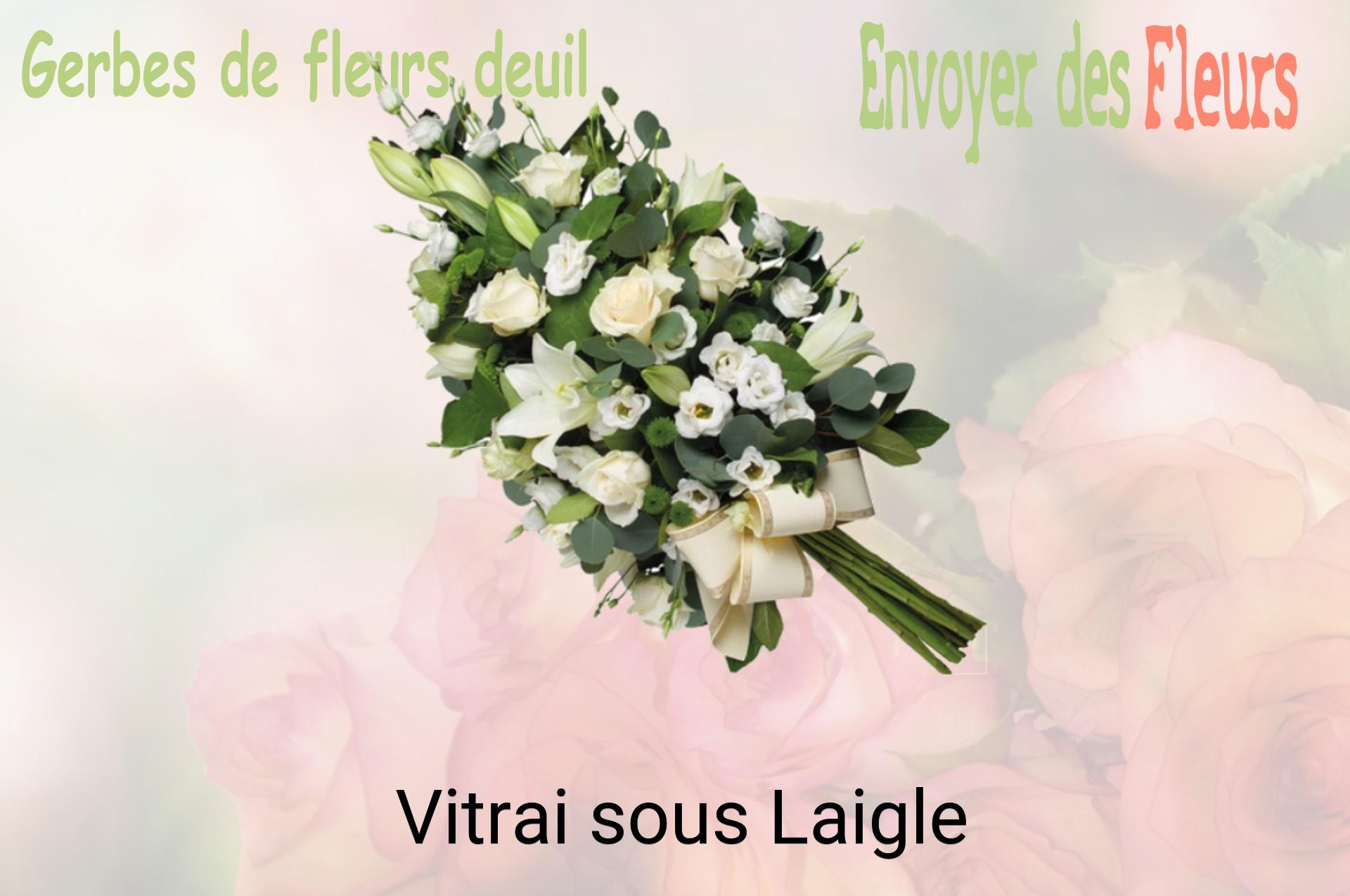Gerbe de fleurs de deuil livrée à Vitrai-sous-Laigle
